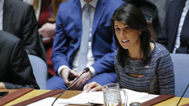 Nikki Haley, ambassadrice des Etats-Unis à l'ONU, s'est félicitée du vote de la résolution. [AFP - Kena Betancur]