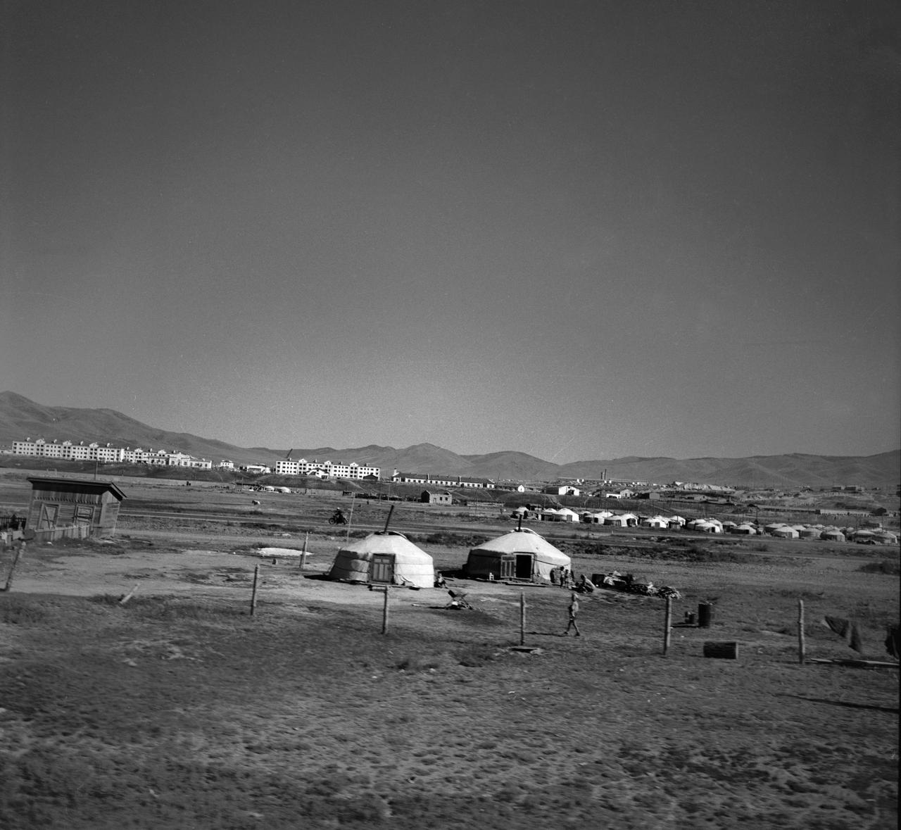 Vue d'Oulan Bator (Mongolie extérieure), en 1965. [AFP]