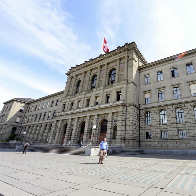 Le bâtiment principal de l'EPFZ à Zurich. [Keystone - Walter Bieri]