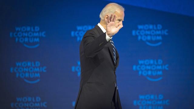 Joe Biden a fait ses adieux à Davos. [EPA/Keystone - Gian Ehrenzeller]