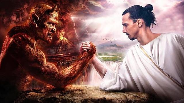 Ibrahimovic a posté ce montage sur les réseaux sociaux avec sa modestie habituelle. [Compte Instagram Officiel - @iamzlatanibrahimovic]