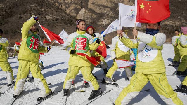 La Chine représente un marché juteux pour les équipementiers sportifs à l'horizon des JO d'hiver 2022 de Pékin. [Keystone - Ng Han Guan]