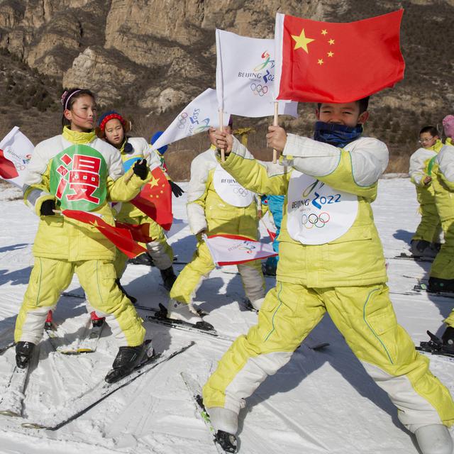 La Chine représente un marché juteux pour les équipementiers sportifs à l'horizon des JO d'hiver 2022 de Pékin. [Keystone - Ng Han Guan]