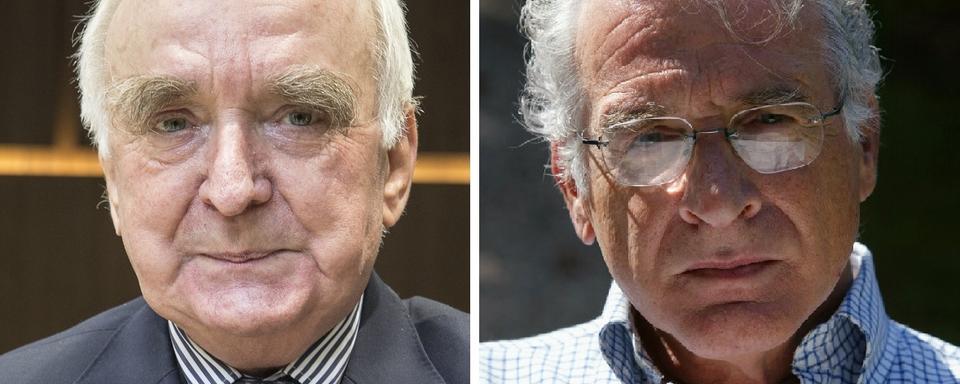 Walter von Kaenel (gauche) et François Lachat. [Keystone - Patrick Straub/Alessandro della Valle]