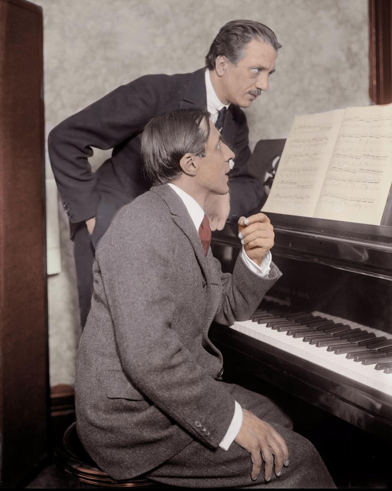 Jacques Thibaud (1880-1953) avec Alfred Cortot (1877-1962) vers 1925. [AFP]