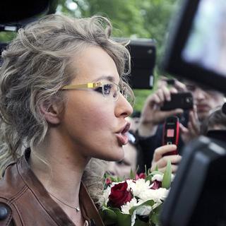 Ksenia Sobchak à Moscou en mai 2012. [EPA/Keystone - Maxim Shipenkov]