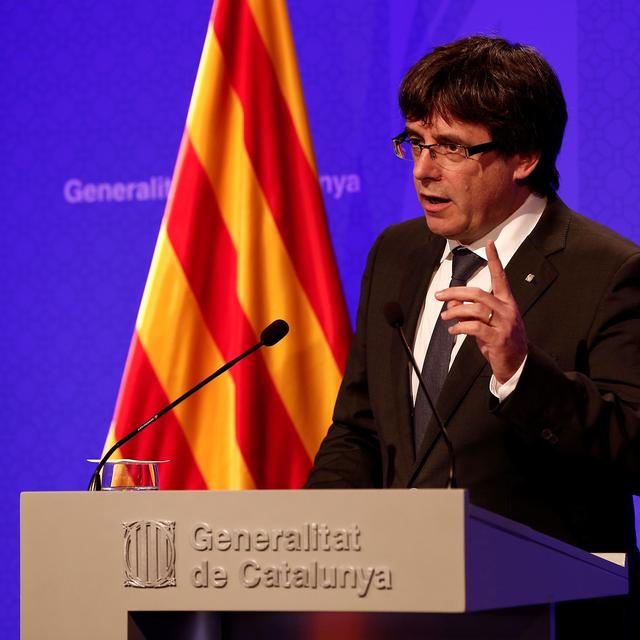Le président du gouvernement régional de Catalogne Carles Puigdemont. [AFP - Burat Akbulut]