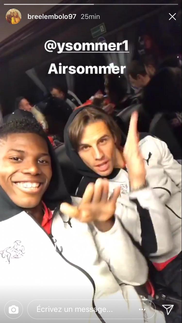 Breel Embolo et Yann Sommer [Breel Embolo instagram]