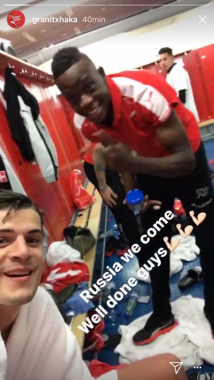 Granit Xhaka et Denis Zakaria. [Granit Xhaka instagram]