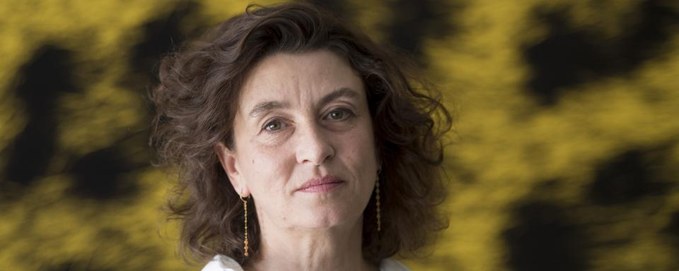 La réalisatrice française Noémie Lvovsky lors de son passage au Festival de Locarno. [Keystone - Urs Flueeler]