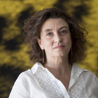 La réalisatrice française Noémie Lvovsky lors de son passage au Festival de Locarno. [Keystone - Urs Flueeler]
