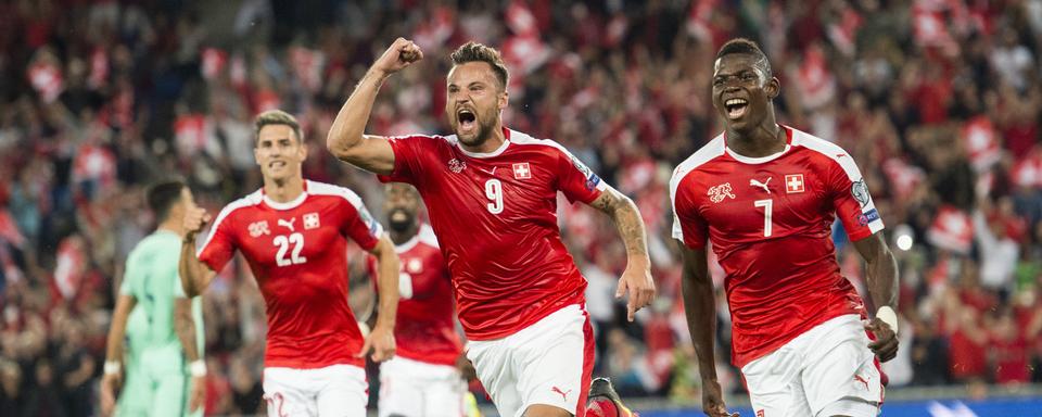 Victorieuse contre la Hongrie, l'équipe suisse de football s'apprête à affronter le Portugal. [KEYSTONE - Ennio Leanza]