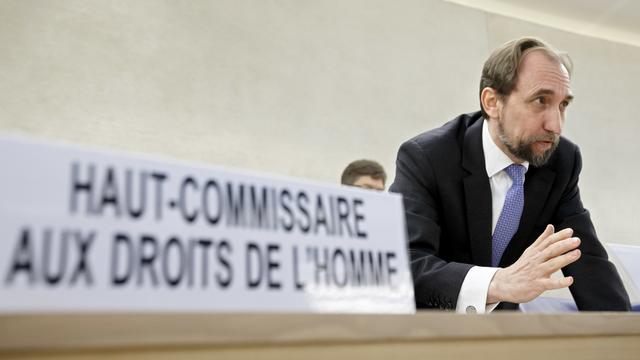 Le haut-commissaire de l'ONU aux droits de l'homme Zeid Ra'ad Al Hussein. [AP/Keystone - Salvatore Di Nolfi]