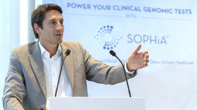 Jurgi Camblong, cofondateur et patron de la start-up vaudoise Sophia Genetics. [Keystone - Martial Trezzini]