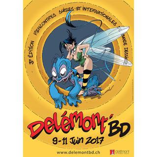 L'affiche de la 3e édition de Delémont'BD. [delemontbd.ch]