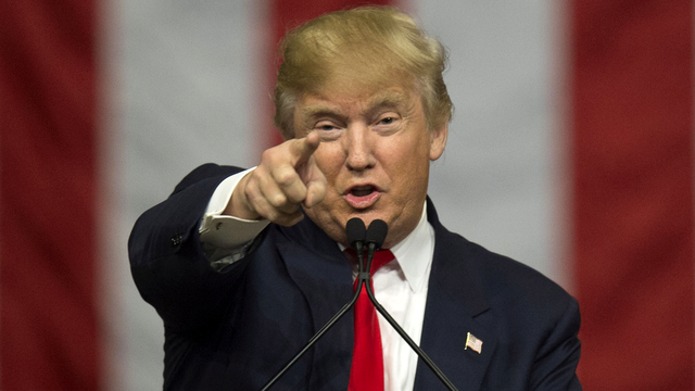 Donald Trump lors de la campagne pour la présidentielle américaine en février 2016. [AFP - Jim Watson]