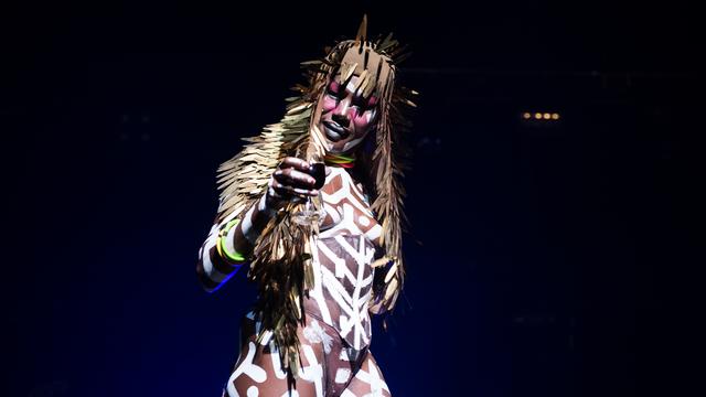 Grace Jones au Montreux Jazz Festival, le 8 juillet 2017. [FFJM2017 - Lionel Flusin]