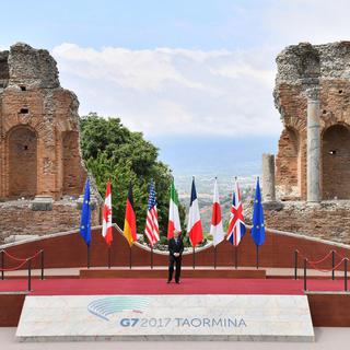 La ville sicilienne de Taormina accueille le sommet du G7. [EPA/Keystone - Ettore Ferrari]