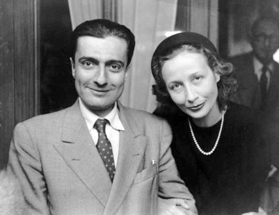 Romanian pianist Dinu Lipatti (1917-1950) and his wife Madeleine Cantacuzene in Besançon, France, on 16 September 1950. [DP]