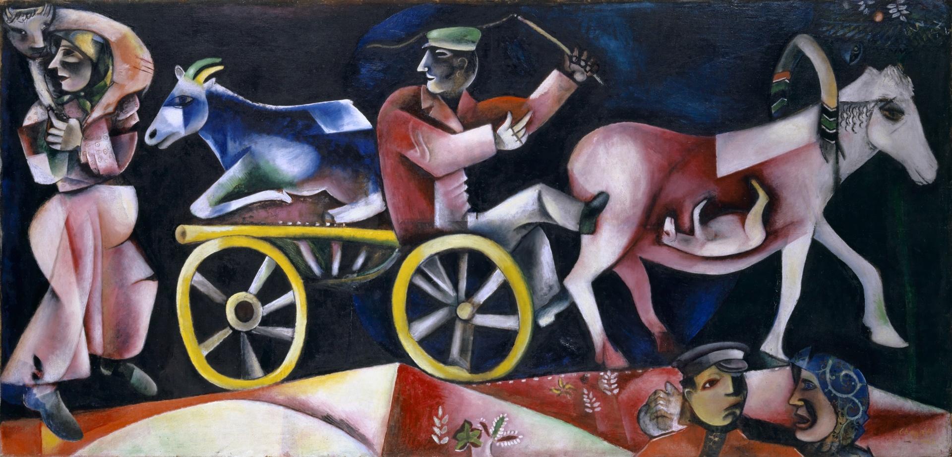 Marc Chagall: Der Viehändler (1912) au Kunstmuseum de Bâle. [Kunstmuseum Bâle - Martin P. Bühler]