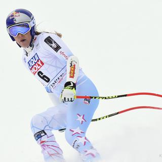 Lindsey Vonn a remporté le super-G de Val-d'Isère. [Keystone - Marco Tacca]