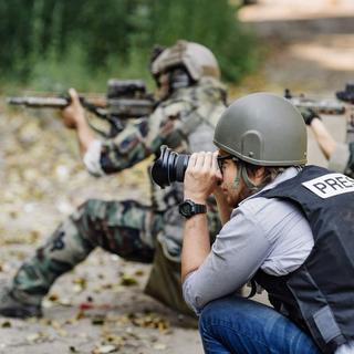 Les journalistes de guerre sont toujours accompagnés sur le terrain.
kaninstudio
Fotolia [Fotolia - kaninstudio]