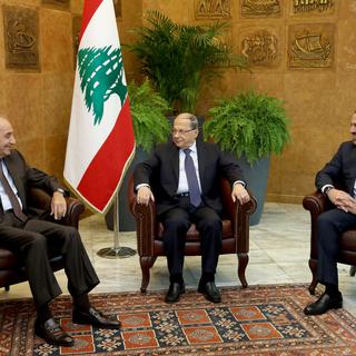La crise politique au Liban pourrait être "définitivement réglée dans les prochains jours", selon le Président libanais Michel Aoun. [Retuers - Dalati Nohra]