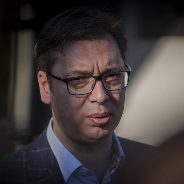 Durant la campagne, Aleksandar Vucic a vanté ses résultats économiques en tant que Premier ministre. [Oliver Bunic]