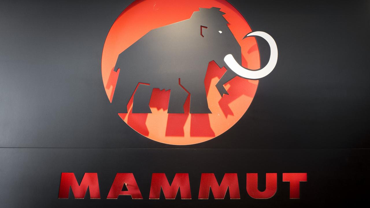 Logo de l'entreprise Mammut, spécialisée dans le matériel de montagne. [Keystone - Ennio Leanza]