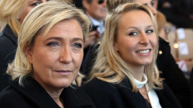 Marine Le Pen et Marion Maréchal-Le Pen en octobre 2015. [afp - Eric Gaillard]