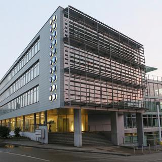 Le bâtiment du groupe Goldbach AG à Küsnacht (ZH). [Keystone - Siggi Bucher]