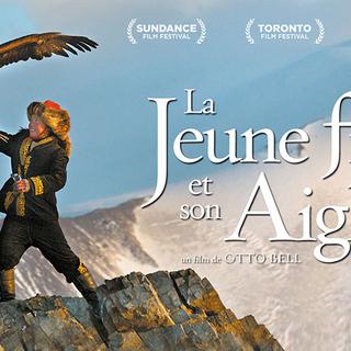 Affiche du film documentaire "La Jeune Fille et son Aigle".