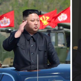 Kim Jong Un (à gauche) et Donald Trump (à droite). [Reuters - Central News Agency (KCNA)/Jonathan Ernst]