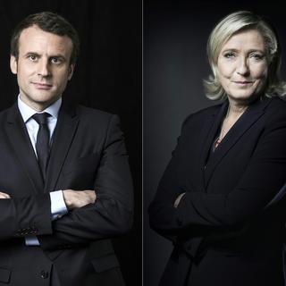 Emmanuel Macron et Marine Le Pen, deux candidats à la présidentielle française que tout oppose. [AFP - JOEL SAGET, Eric FEFERBERG]