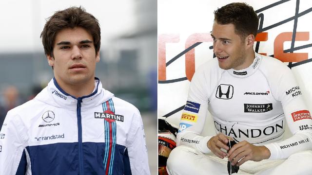 Lance Stroll et Stoffel Vandoorne ont fait leurs grands débuts en F1 cette saison. [Keystone - L.Bo Bo/A.Dalmau]