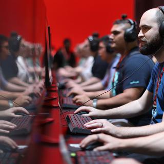 Des joueurs compétiteurs durant l'Electronic Entertainment Expo E3 à Los Angeles, en juin 2017.
Christian Petersen/Getty Images
AFP [Christian Petersen/Getty Images]