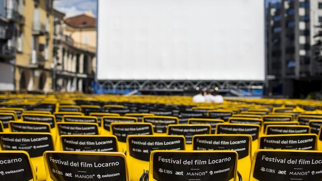 Le 70ème festival du film de Locarno est sur les rails. [Keystone - Alexandra Wey]