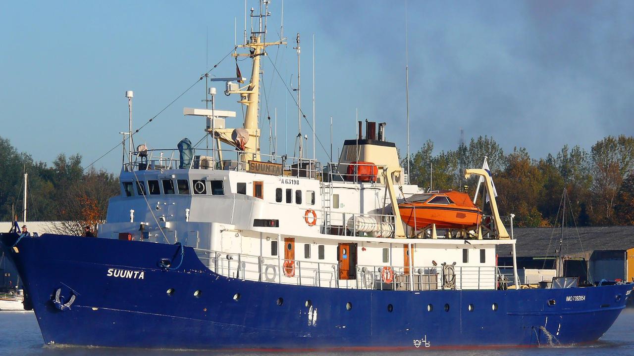 Photo d'archive du C-Star prise en 2012 lorsqu'il portait encore le nom Suunta. Aujourd'hui le C-Star est en route pour s'interposer aux opérations de sauvetage de migrants menées par des ONG en Méditerranée. [DPA - AFP - Dietmar Hasenpusch]