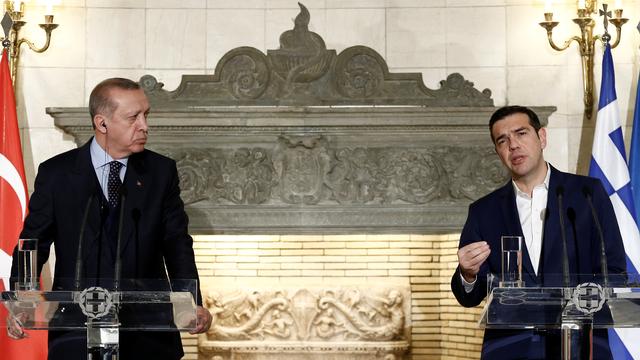 Le président turc Recep Tayyip Erdogan et le Premier ministre grec Alexis Tsipras se sont rencontrés à Athènes. [REUTERS - Costas Baltas]