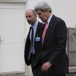Robert Malley et John Kerry. [Reuters - Brian Snyder]