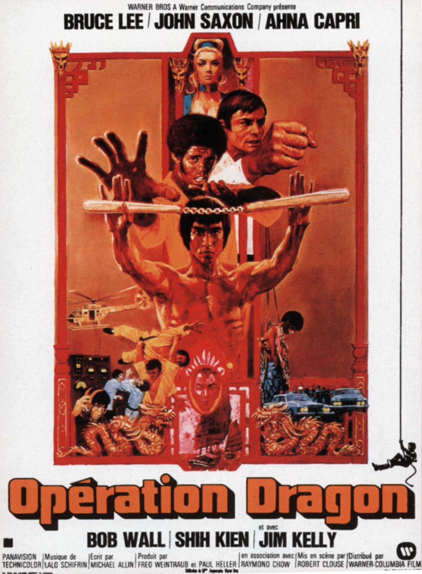 L'affiche du film "Opération Dragon" de Robert Clouse. [Archives du 7eme Art / Photo12/AFP]