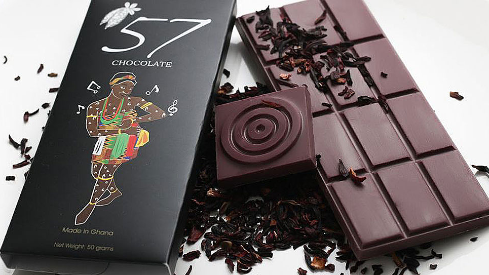 Kimberly Addison et sa soeur, chocolatières, ont fondé "57". [www.57chocolategh.com]