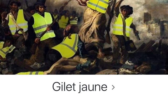 Capture d'écran d'un compte dédié aux gilets jaunes. [DR]