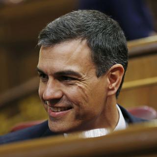 Pedro Sanchez, au Parlement espagnol à Madrid, ce 1er juin 2018. [AP - FRANCISCO SECO]