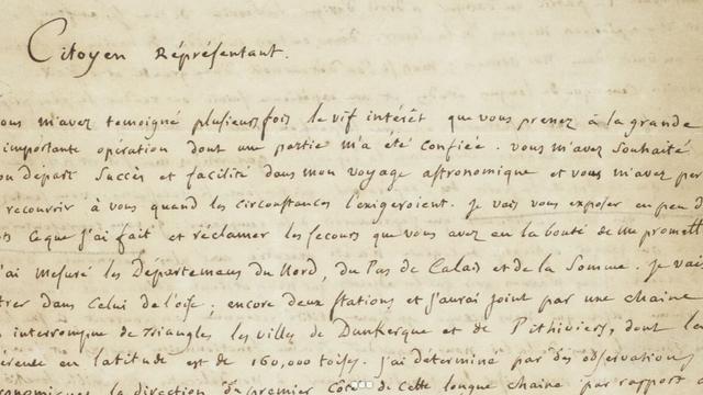 Extrait de "Vous m’avez témoigné plusieurs fois le vif intérêt que vous prenez à la grande...", de Jean-Baptiste Joseph Delambre.
Bodmer Lab [Bodmer Lab]