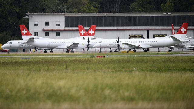 Quel avenir pour l'aéroport de Bern-Belp après la disparition de la compagnie Skywork? [Keystone - Anthony Anex]