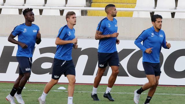 Les joueurs de Zurich à l'entraînement ce mercredi. [Sakis Savvides]