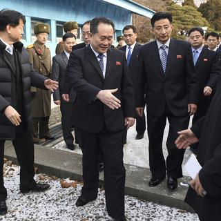 La délégation nord-coréenne a rencontré son homologue sud-coréen le 9 janvier.