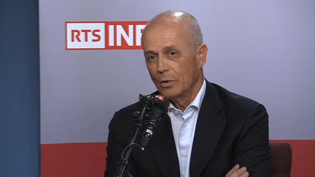 Thierry Mauvernay, président de la firme de développement pharmaceutique Debiopharm. [RTS]