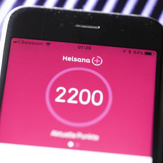 L'application Helsana+ incite par des bonus l'utilisateur à adopter un mode de vie sain et sportif. [Keystone - Gaëtan Bally]